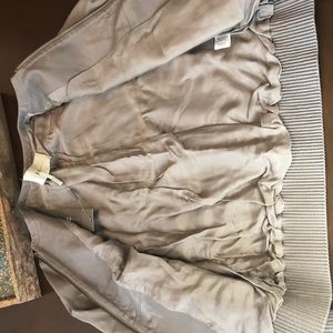 Halston Heritage soft leather taupe jacket